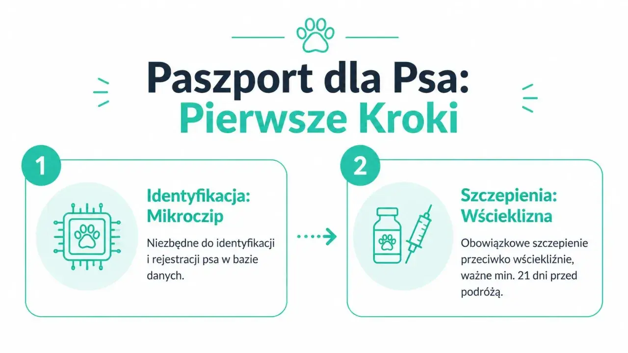 Paszport dla psa: pierwsze kroki to identyfikacja (mikroczip) i szczepienia (wścieklizna). Dowiedz się, gdzie wyrobić paszport dla psa.