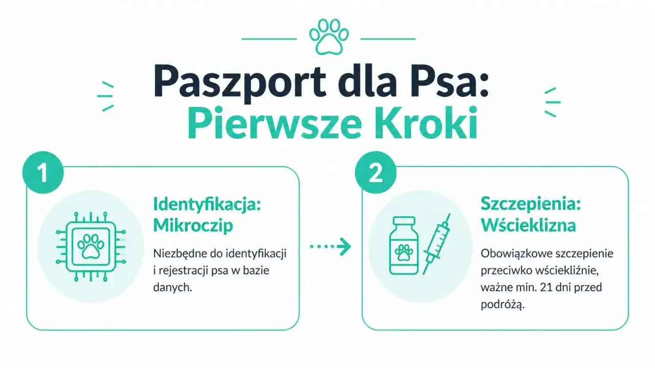 Paszport dla psa: pierwsze kroki to identyfikacja (mikroczip) i szczepienia (wścieklizna). Dowiedz się, gdzie wyrobić paszport dla psa.